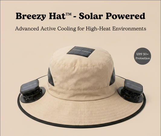 Breezy Hat™- Solar Powered