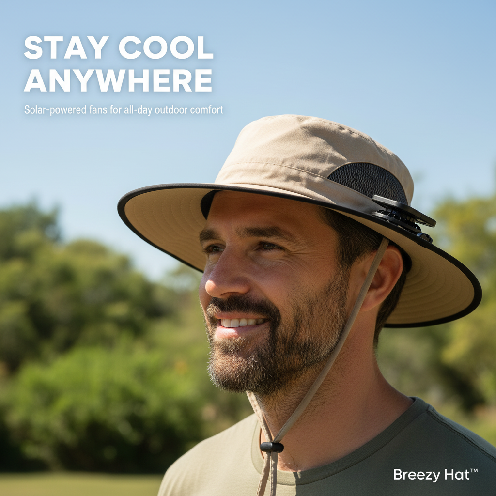 Breezy Hat™- Solar Powered