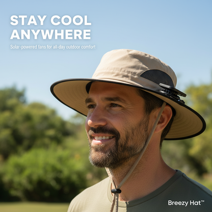Breezy Hat™- Solar Powered