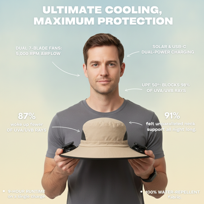 Breezy Hat™- Solar Powered