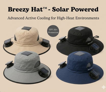 Breezy Hat™- Solar Powered